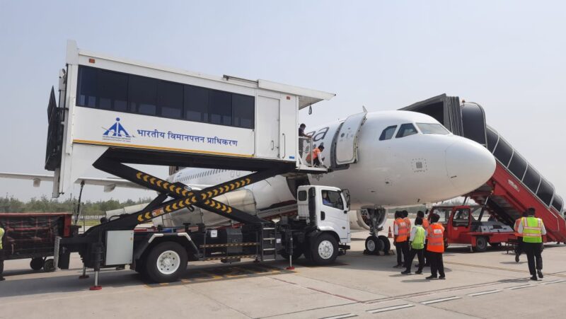Ambulift at Patna Airport