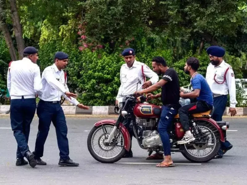 Zebracrossing violation in Bhagalpur results in smart city challan