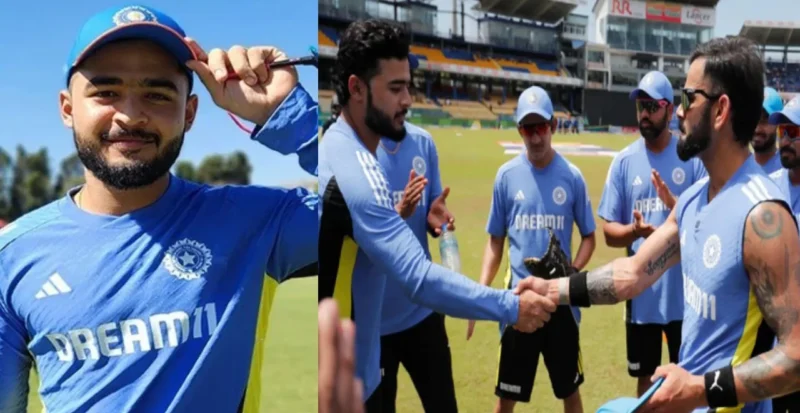 Riyan Parag First International ODI Match Debut