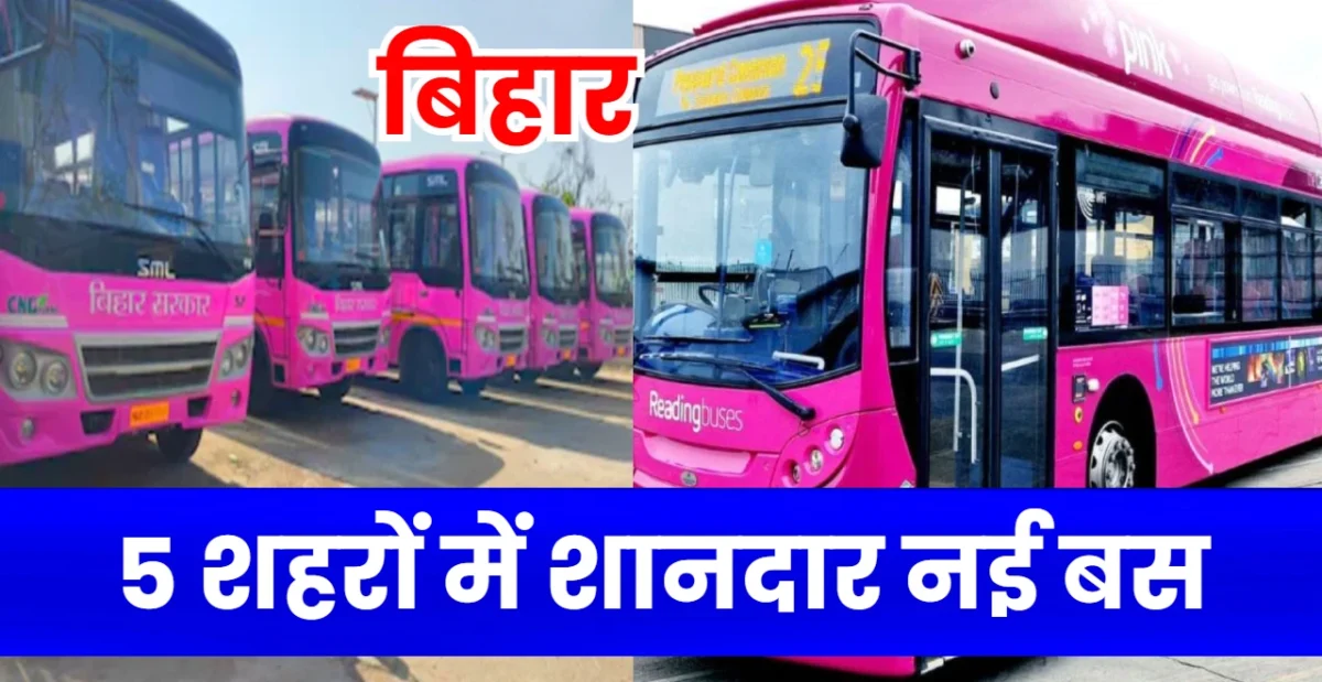 Bihar Pink Bus
